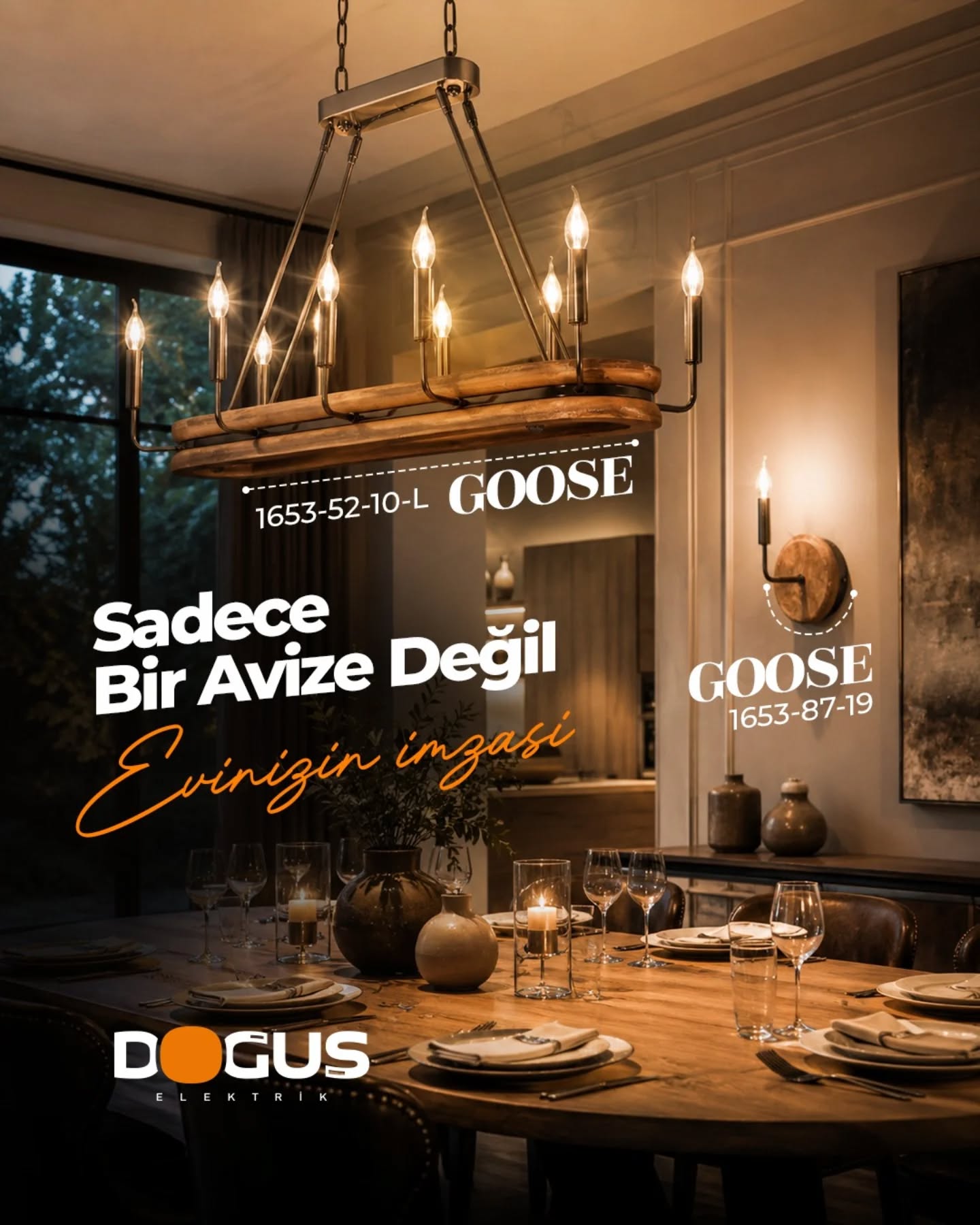 Sadece bir avize değil evinizin imzası..